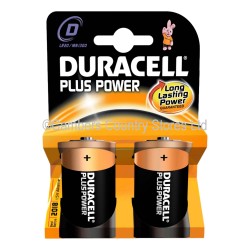 Duracell Plus Power Batteries D x 2 Pack